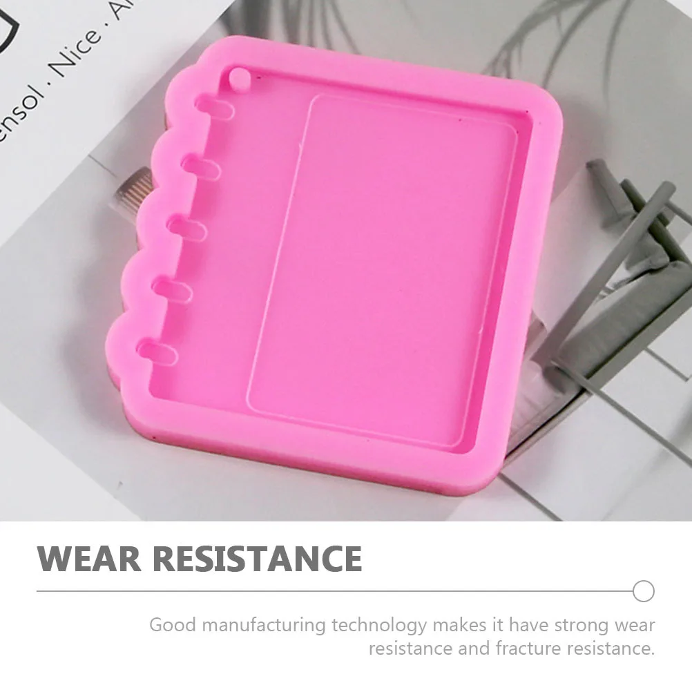 

1 Set Of Crystal Resin Silicone Mold Flexible Pencil Notebook Keychain Pendant Molds For Diy Craft Jewelry Making Epoxy Charm