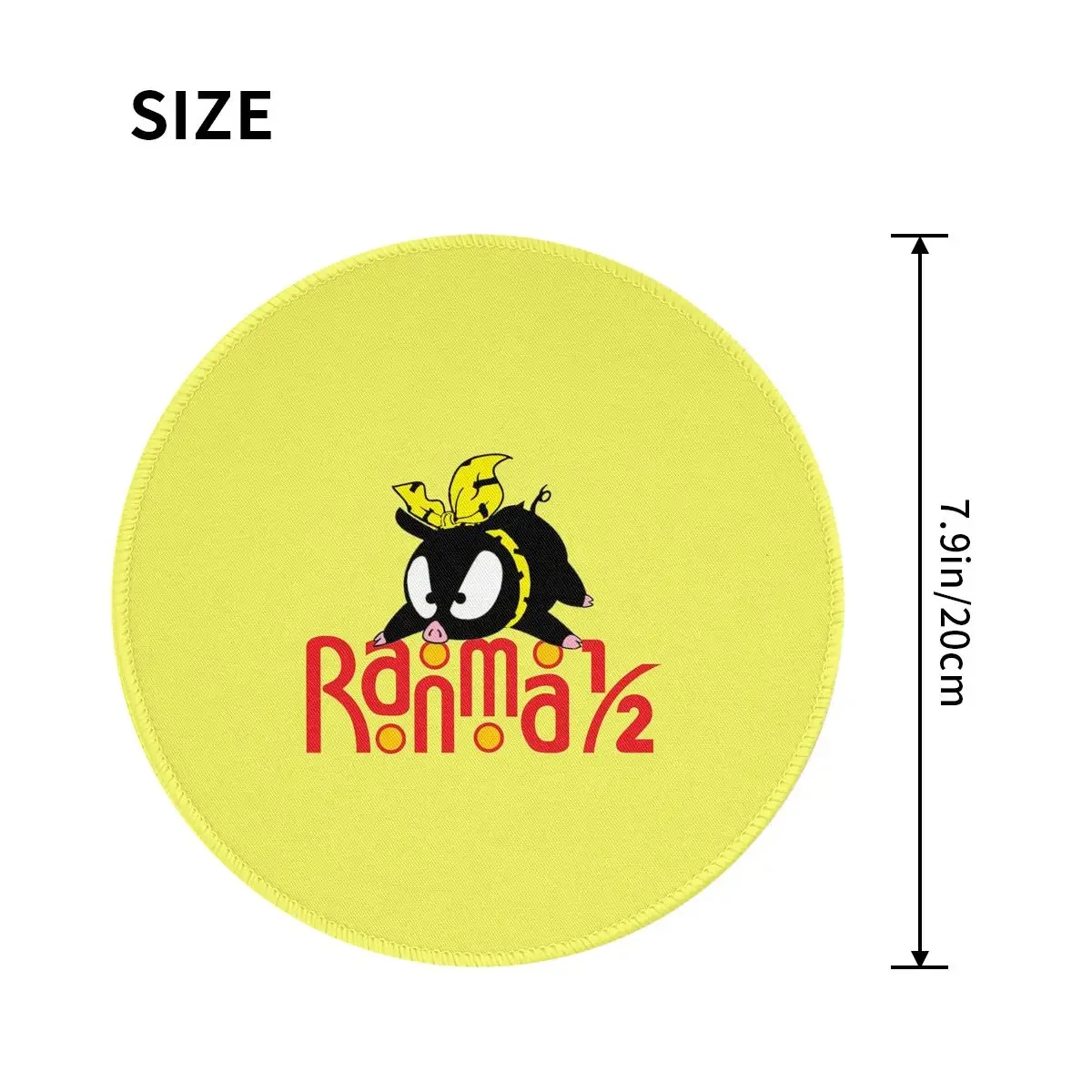 Pchan And Ranma Round Mouse Pad Computer Keyboard Mouse Mat Gaming Laptop Desk Mat Office Accessories Table Mats