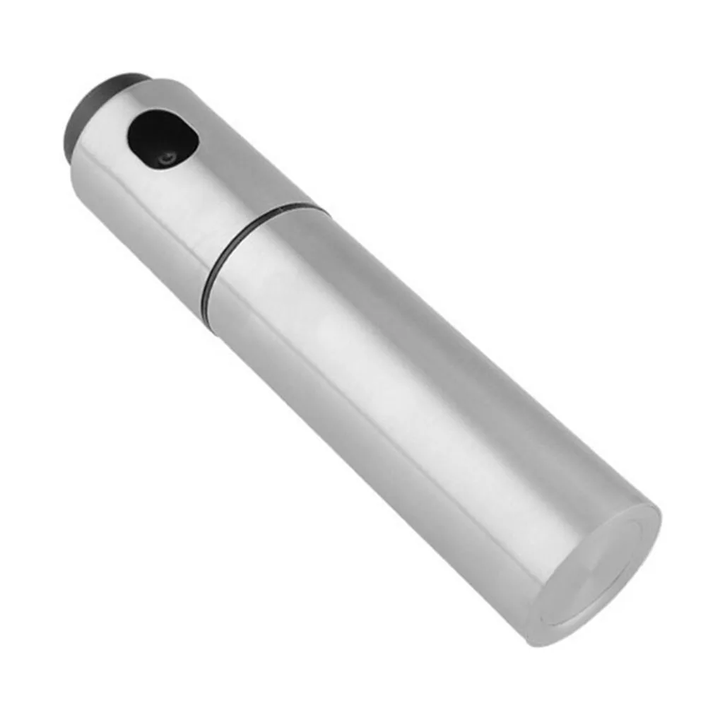 

2 Pcs Oil Spray Bottle Sprayer Mister Fuel Injector Vinegar Silver Stainless Steel