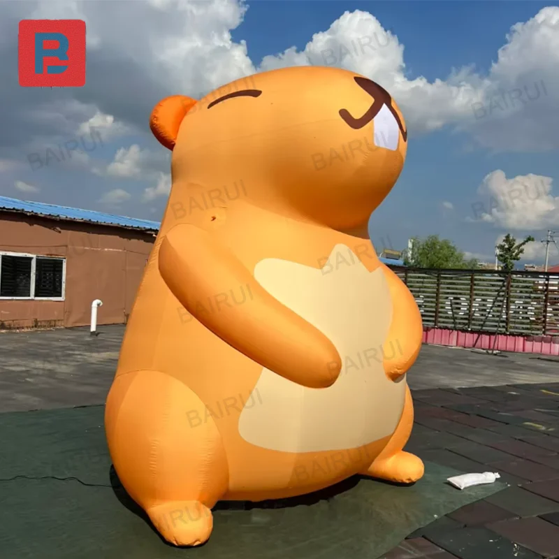 huge inflatable hamster 3m mouse prop for movie, zoo advertising