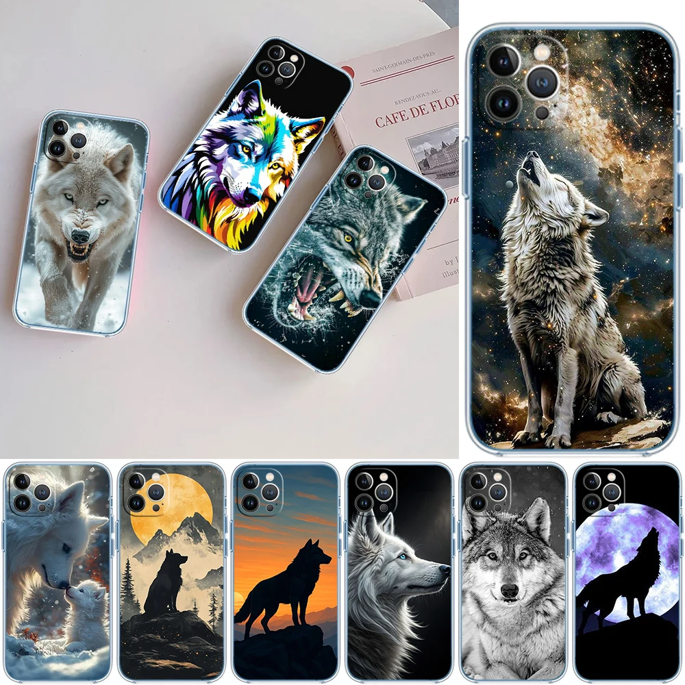 DK3 Animal Wolf Phone Case for Motorola Moto E13 E15 E20 E22 E22I E22S E30 E32 E40 E7 E7I G Plus Power Play Stylus G22 G14