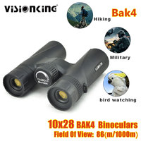 Visionking Portable 12X28 Binoculars Fixed Focus Long Range BAK-4 Roof Power Telescope For Hunting Camping Travel Spyglass Caza