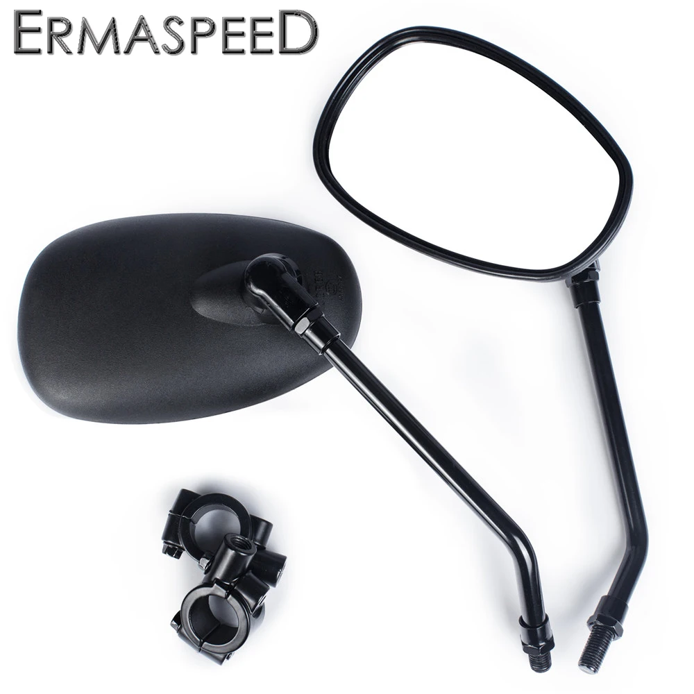 Universal 10MM Motorcycle Rear View Side Mirrors Black For Z900 Z800 Z750 mt09 mt07 cb650r cb500x Motorcycle Mirrors Accessories