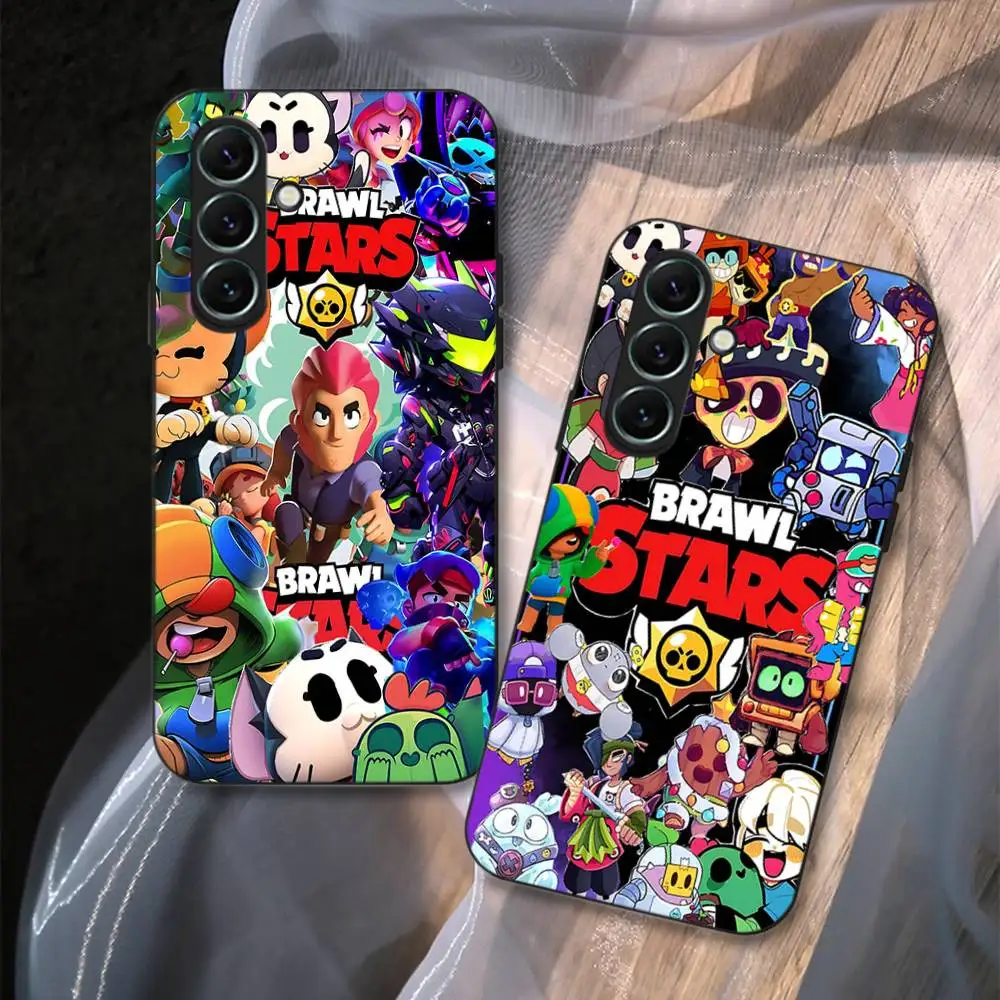 Lustige B-Brawl Games S-Stars Anime Handyhülle für Samsung S 24 Fe 25 Ultra Plus 20 Lite 21 30 22 23 24 22 Ultra 5G Fundas