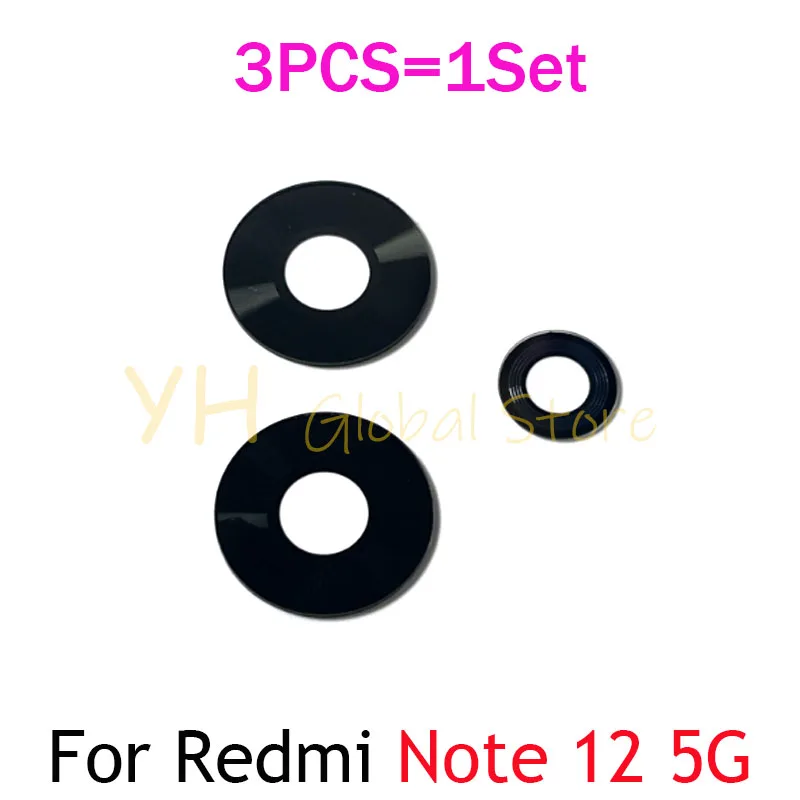 

20Set For Xiaomi Redmi Note 12 Pro Plus 4G 5G Back Rear Camera Lens Glass Cover With Adhesive Sticker Repair Parts