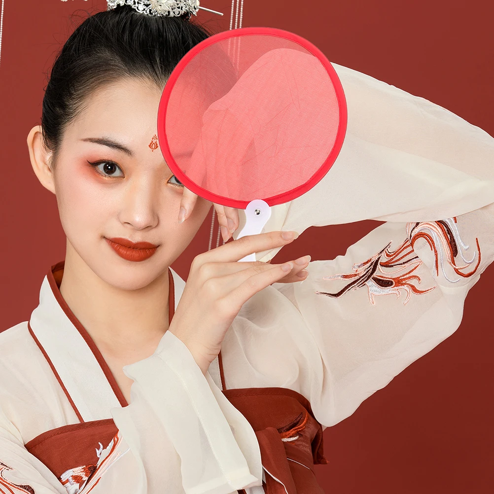 

Folding Fans Handheld Foldable Collapsible Cloth Fabric Lightweight Durable Portable Wedding Party Decoration Outdoor Indoor Use