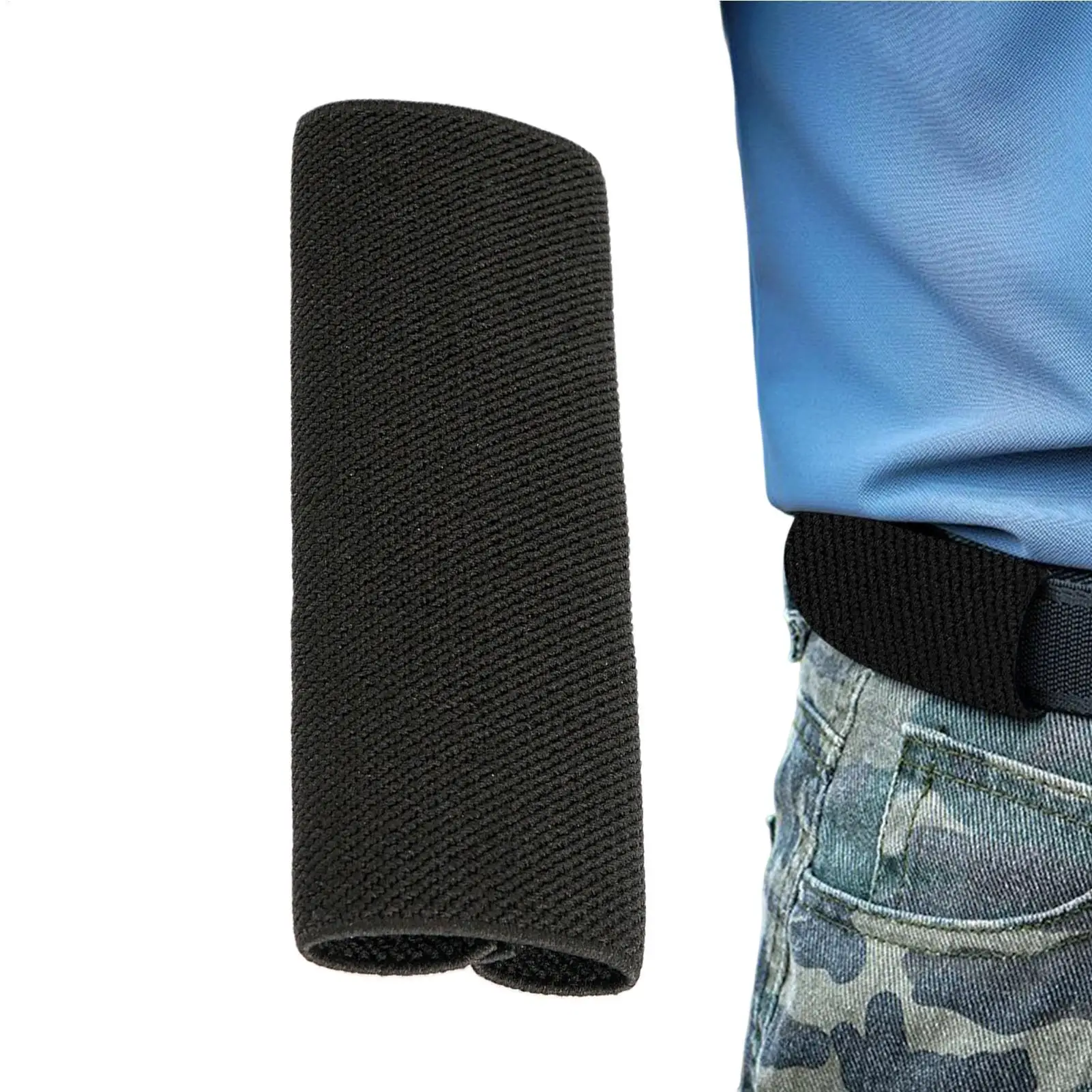 

1PC Elastic Belt Keeper Straps Stretchy Webbing Loop No-Slip Belt Holder for Men Women Outdoor Travel Commuting