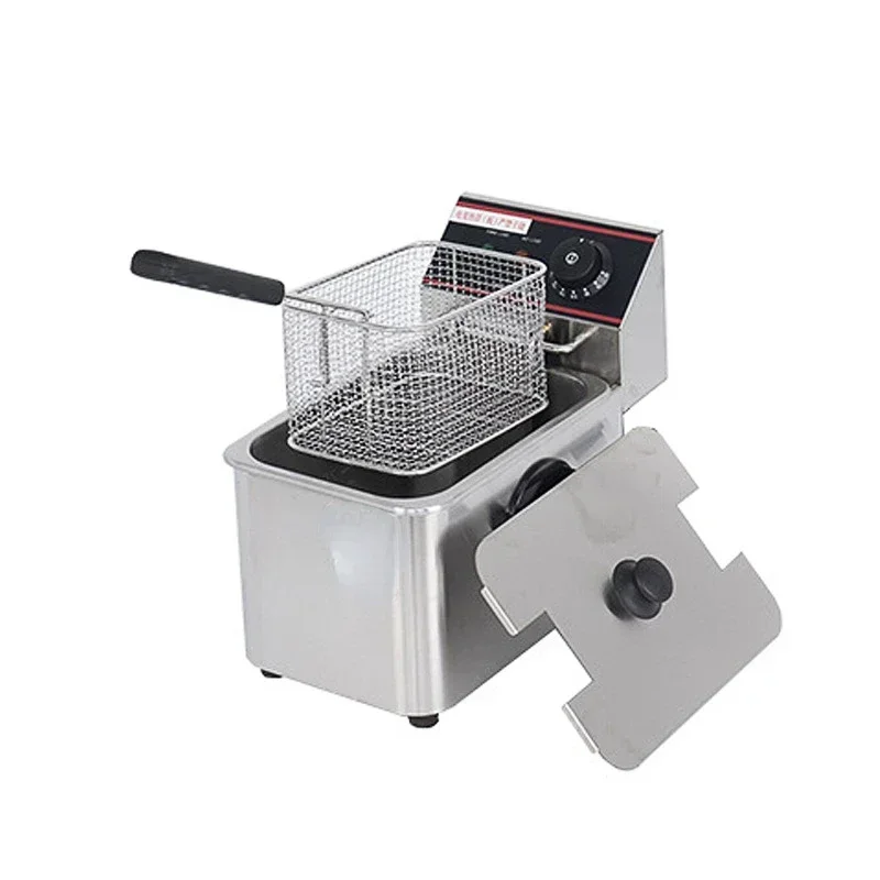 

Deep Frying Pan EF-8L Single and Double Cylinder Electric Fryer Commercial Desktop Stainless Steel Fried Machine