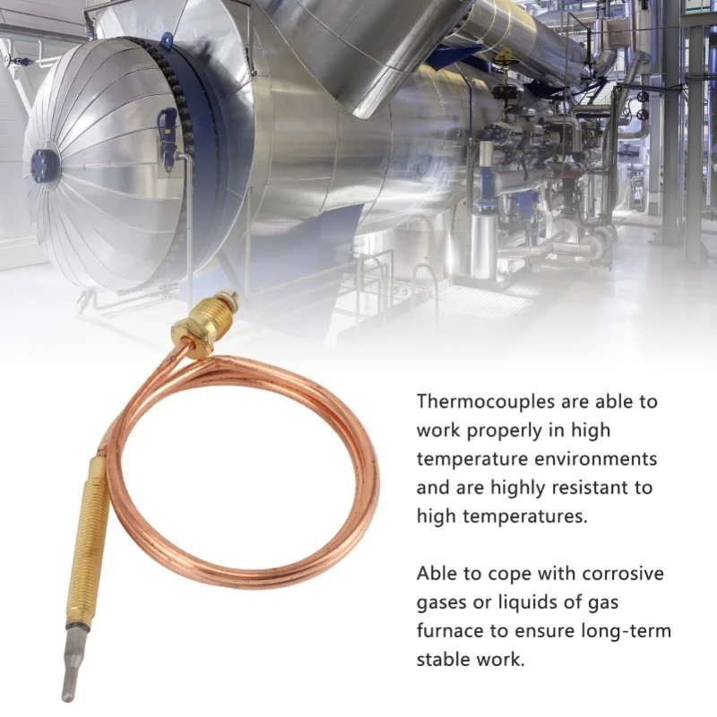 Thermocouple Rapid Response High Temperature Resistant Thermocouple Replacement For Gas Furnaces Boilers Water Heaters