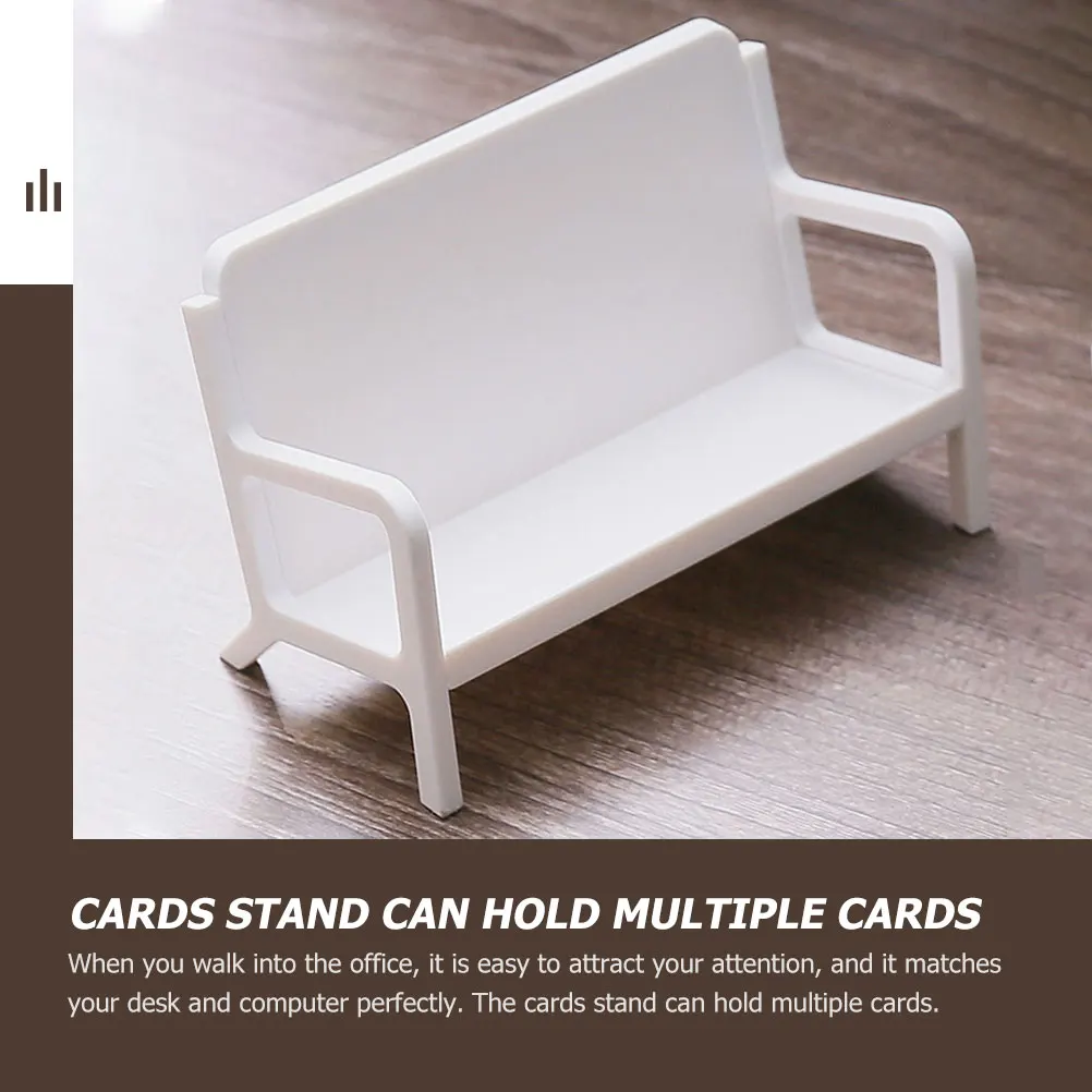 

Business Card Holder Plastic Office Cards Organizer Desk Holders for Small Display Stand