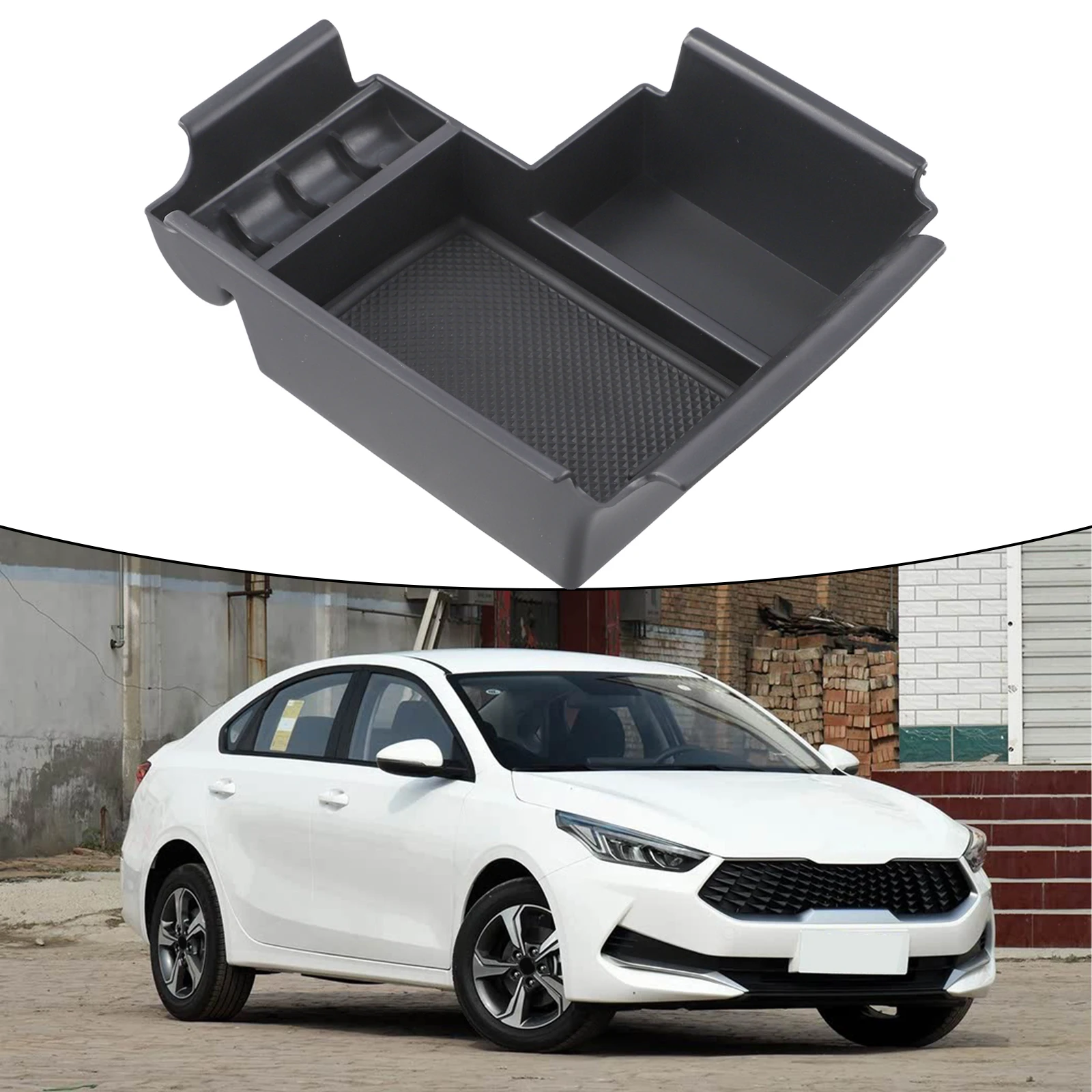 Armrest Box Storage 2019-2024 Tray Organizer Practical And Reliable Design Wear-resistant And Non-deformed Black