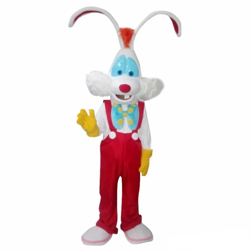 

Easter Bunny Mascot Costume Anime Roger Rabbit Role Play Cartoon Doll Carnival Doll Performance Set