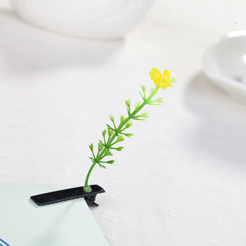 Grass Hair Clips Popular Headwear Funny Show Bean Sprout Bobby Hairpin Flower Plant Hair Clips For Kids Girls Women Headwear