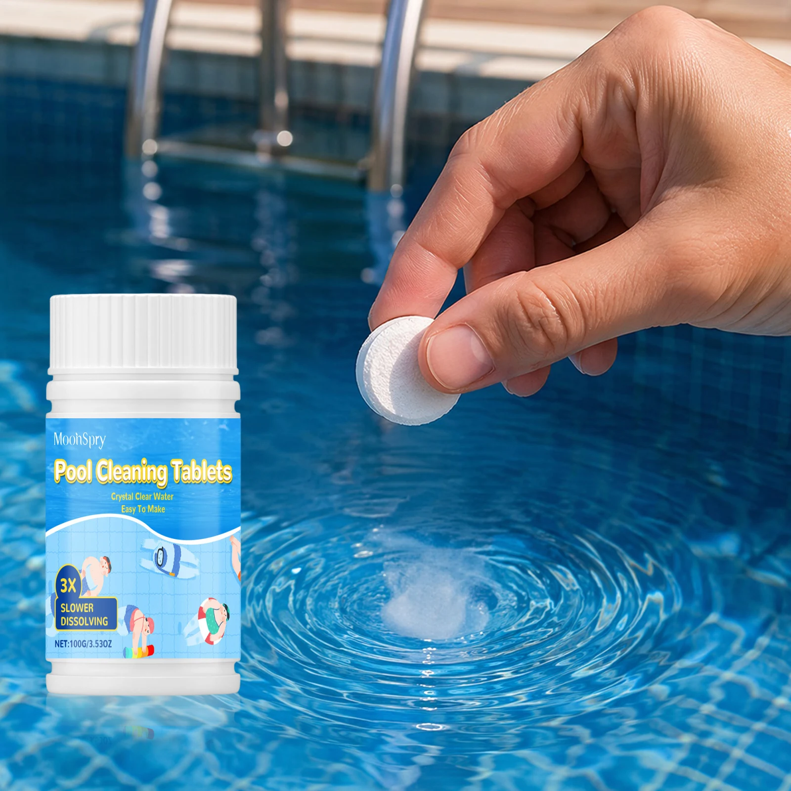 Swimming Water Clarifier Odor Elimination & & Versatile Pool Odor Eliminator Pools Clarifier for Above Ground Pools Cleaning