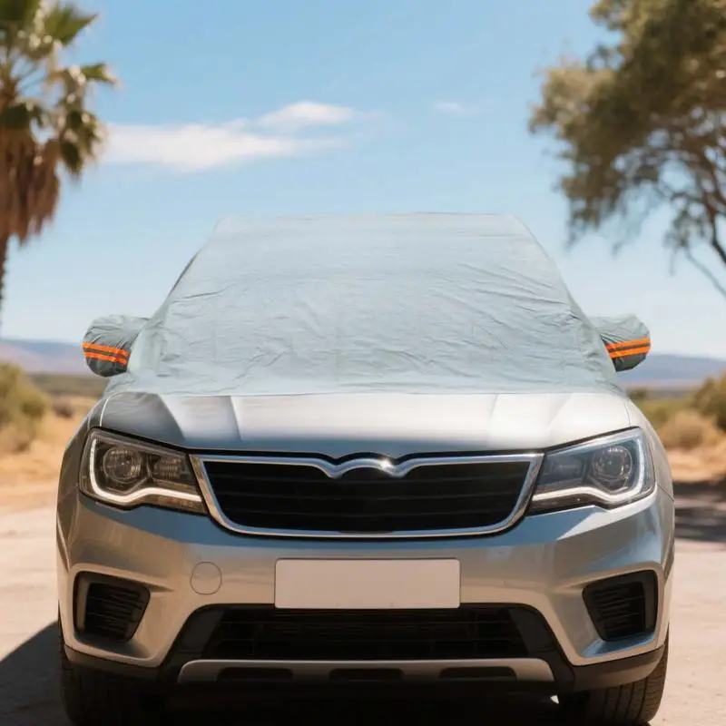 

Windshield Cover Sun Shade Waterproof Car Windshield Shade Anti-UV Heat-blocking Privacy Screen For Glare Reduction Front Window