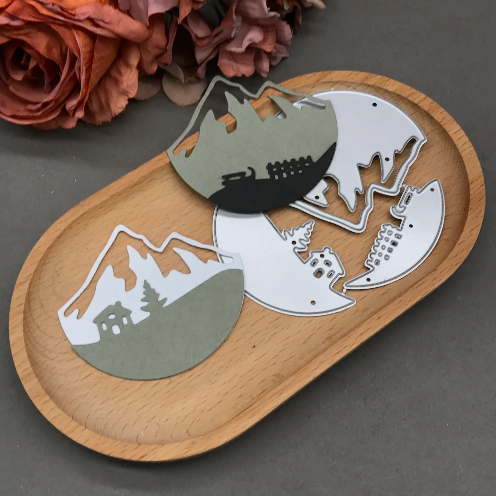 

Металлические вырубные штампы для декора деревень, трафареты для скрапбукинга, декоративного тиснения и рукоделия