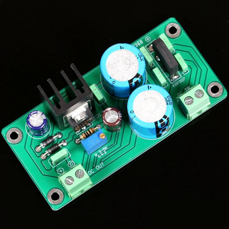 LM317 single channel stabilized power supply board