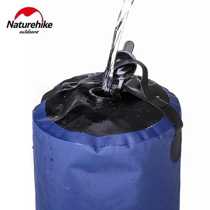 Nature-hike 11L Camping Shower Water Bag Faucet Portable Inflatable Car Washing Pressure Outdoor Tools Ultralight pour tourist