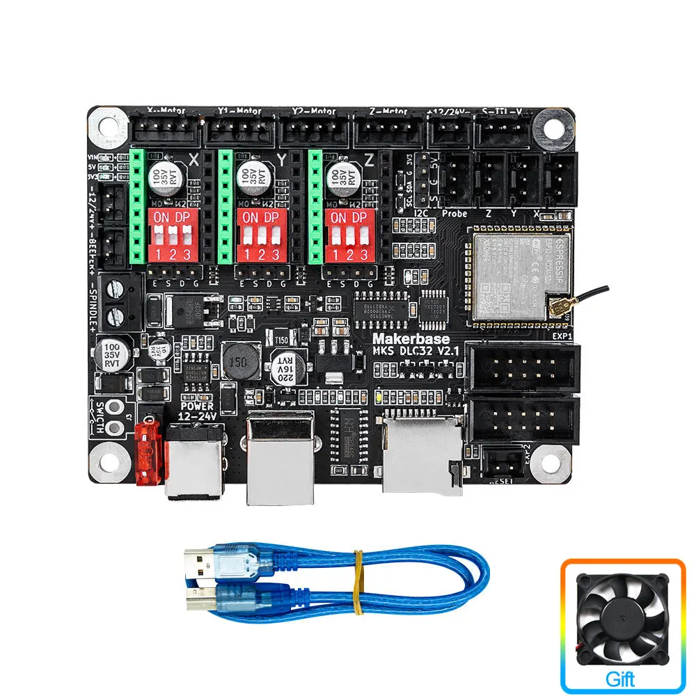 MKS DLC32 Offline Controller Motherboard 32bit ESP32 WIFI GRBL TFT Touch Screen for Desktop CNC Laser Engraving Machine Parts