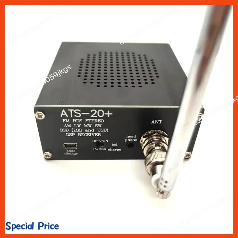 

ABIY USB-Powered ATS-20+ Plus SI4732 DSP SDR Multi-Band Radio Receiver: FM, AM (MW, SW) & SSB (LSB, USB)