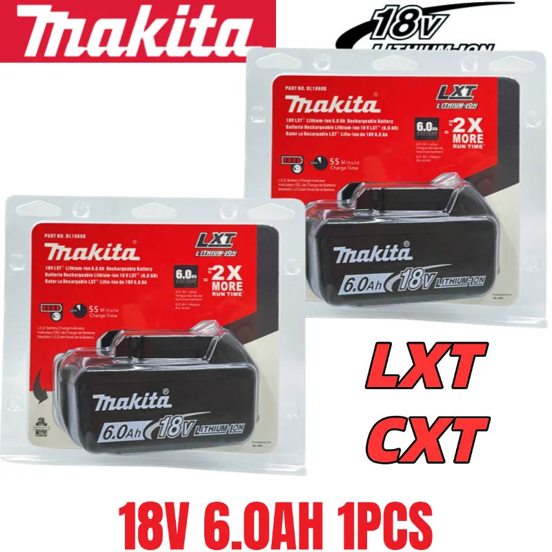 

Makita 18V Battery 6.0Ah OEM, Original Batterie Makita 18V, Superior Energy Density, Works in Extreme Conditions
