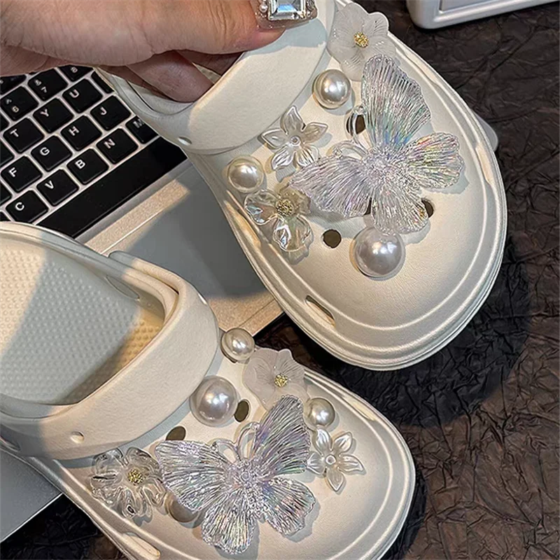 Neue Modische Schuh-Charms für Bunte Schmetterling-DIY-Blumen-Clogs, Schuhschnallen, Niedliche Schuh-Accessoires, Dekoration für Mädchen-Geschenke – Detail 6