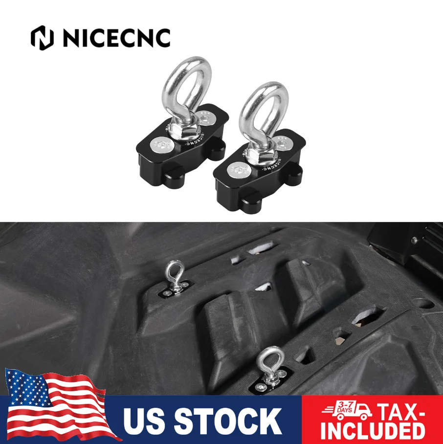 

For Can Am x3 Lock Tie Down Anchors Aluminum For Can-Am Maverick x3 4x4 Turbo DPS 2017-2020 XMR 2018-2021 UTV Accessories