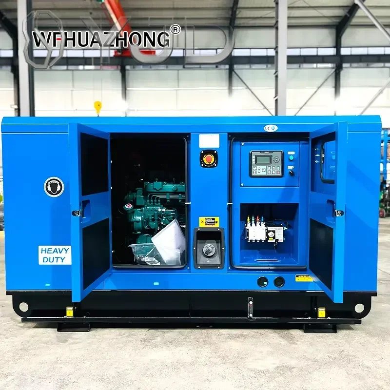 High Efficiency 50kVA 60kVA Ricardo Silent Diesel Generator Set CE ISO Certified 1500rpm for Global Exporting Markets