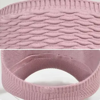 Nya UV-skyddande solhattar för kvinnor, andningsbara, justerbara, tomma visirkepsar för män, tennis, golf, löpning, resor, strand, sport, utomhushatt 6 best sales Sun visor hat - №3