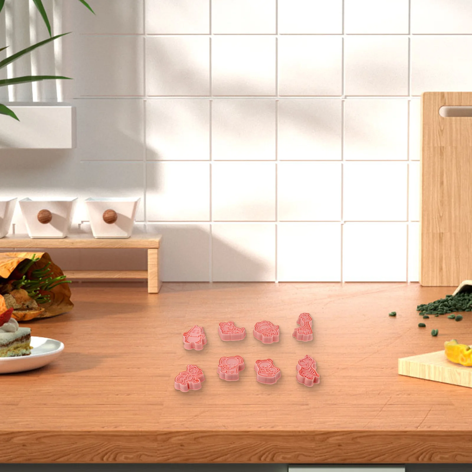 3D Pressable Cutters Animal Cookie Cutters Compact Design Engaging Treats Food-safe Materials For Cookie Dough