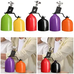 Two Color Cowbell Cheering Bell Music Toy Musical Hand Bells for Holiday Wedding Graduation Ceremonies Sporting Event Concert