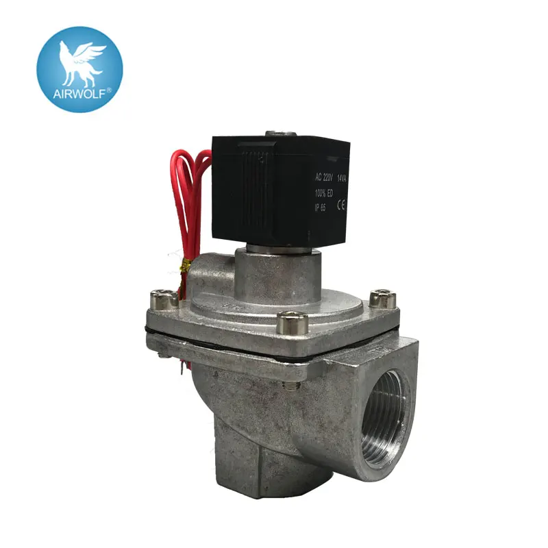 Válvula Solenoide de 2 puertos para colector de polvo, válvula de pulso integrada de ángulo recto, Rosca, Serie VXF VXF2160-10 G1 "VXF2150-06 G3/4"