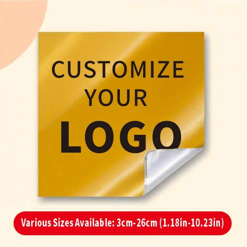 500Pcs Custom Stickers Personalized Logo Labels Waterproof Vinyl Stickers Customized For Birthday Wedding Party Square Decals