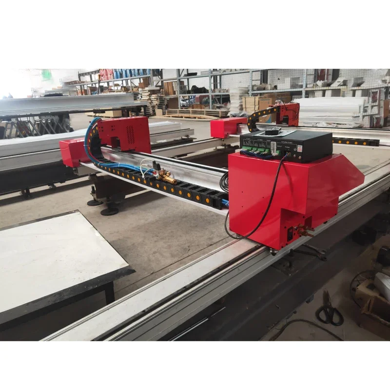 Double Track  CNC Plasma and Flame Cutting Machine Customized CNC Plasma Cutting Machine