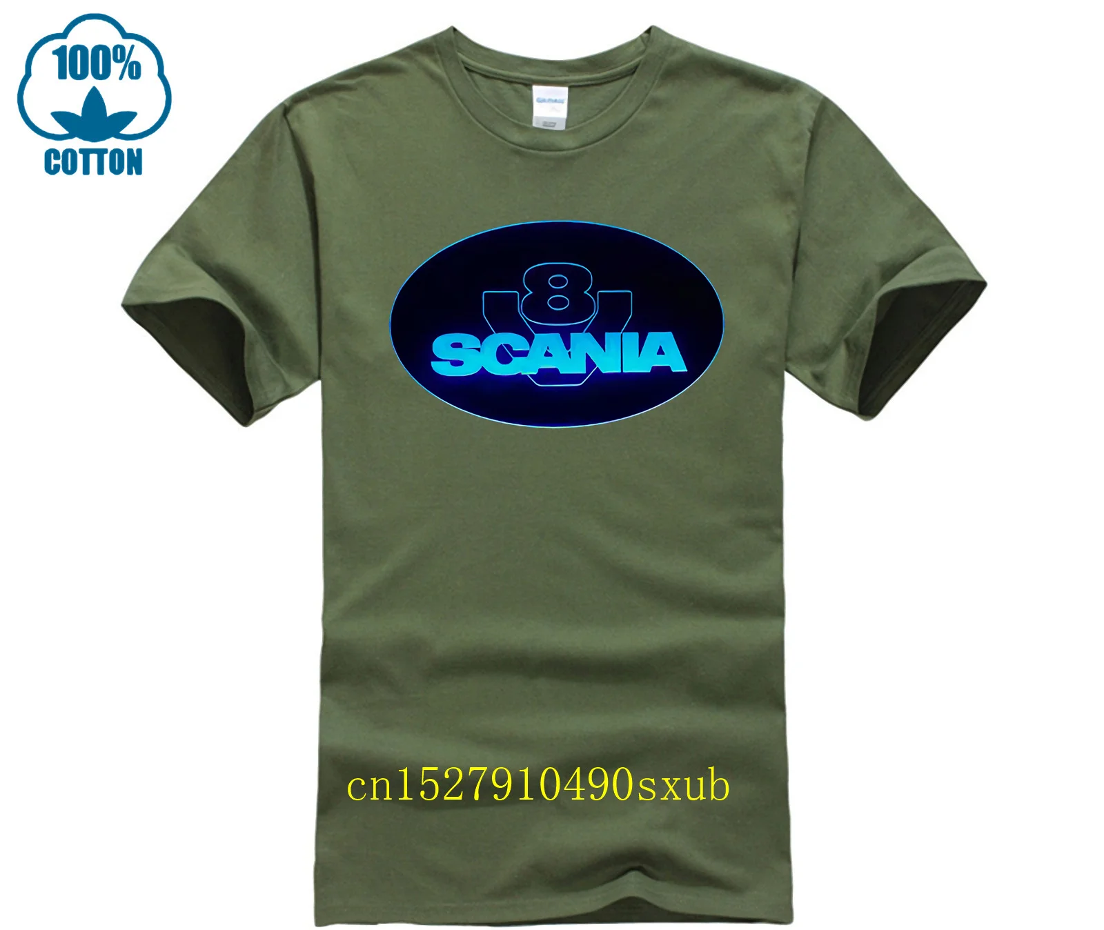 SCANIA-Truck Fashion T Shirt Printed Cotton Men's T-Shirt Men Tops Funny Short Sleeve Tee