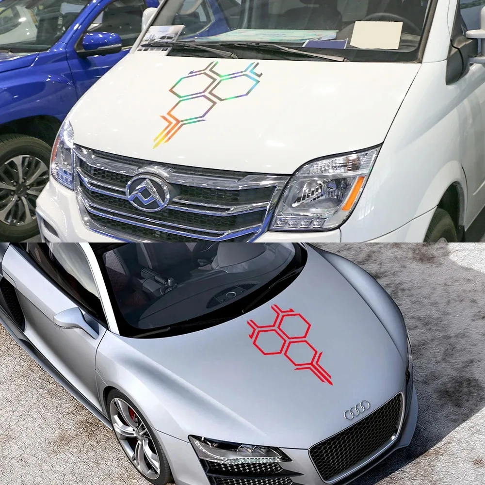 غطاء غطاء محرك السيارة العالمي ملصق أحجام مختلفة الرسومات العسل الفينيل فيلم ديكور ملصق مائي السيارات SUV الضبط الخارجي الملحقات #4