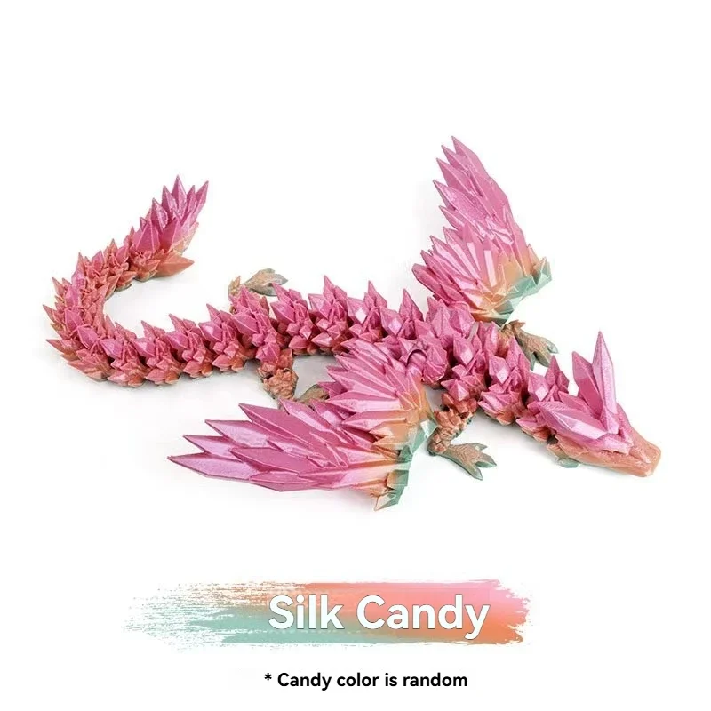 3D-gedrucktes Drachen-Ornament, Desktop-Ornament, 3D-gedruckte Tiere, Heimbüro, Basteln, gedruckte Figuren, Weihnachtsgeschenke, 22 cm
