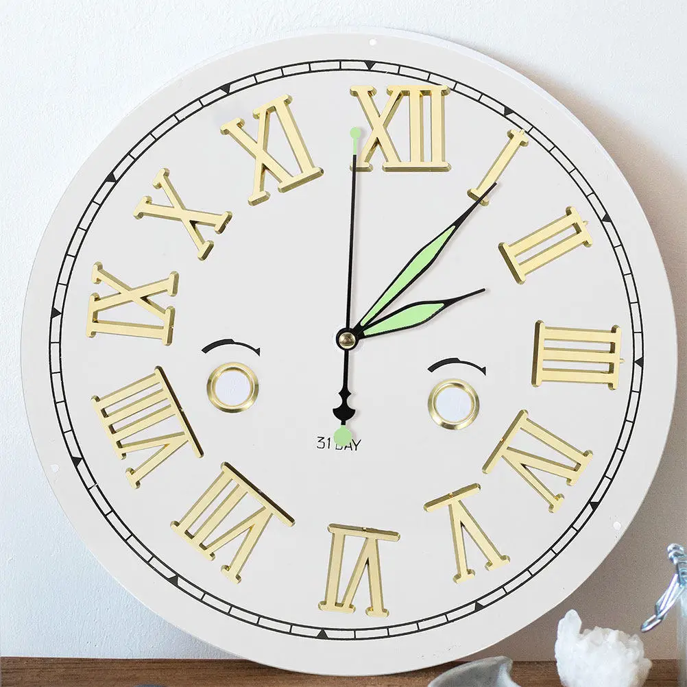 3Cm Roman Numeral Clock Numerals Electroplated Durability Accurate Time Reading Easy Install Clock Mechanism DIY Kit Parts