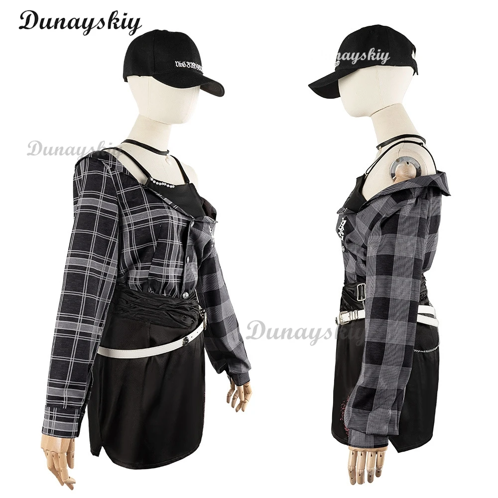 Project Sekai VBS Azusawa Kohane, комплект для косплея, униформа Café-Themed, пальто, парик, наряд для ролевых игр на Хэллоуин/аниме