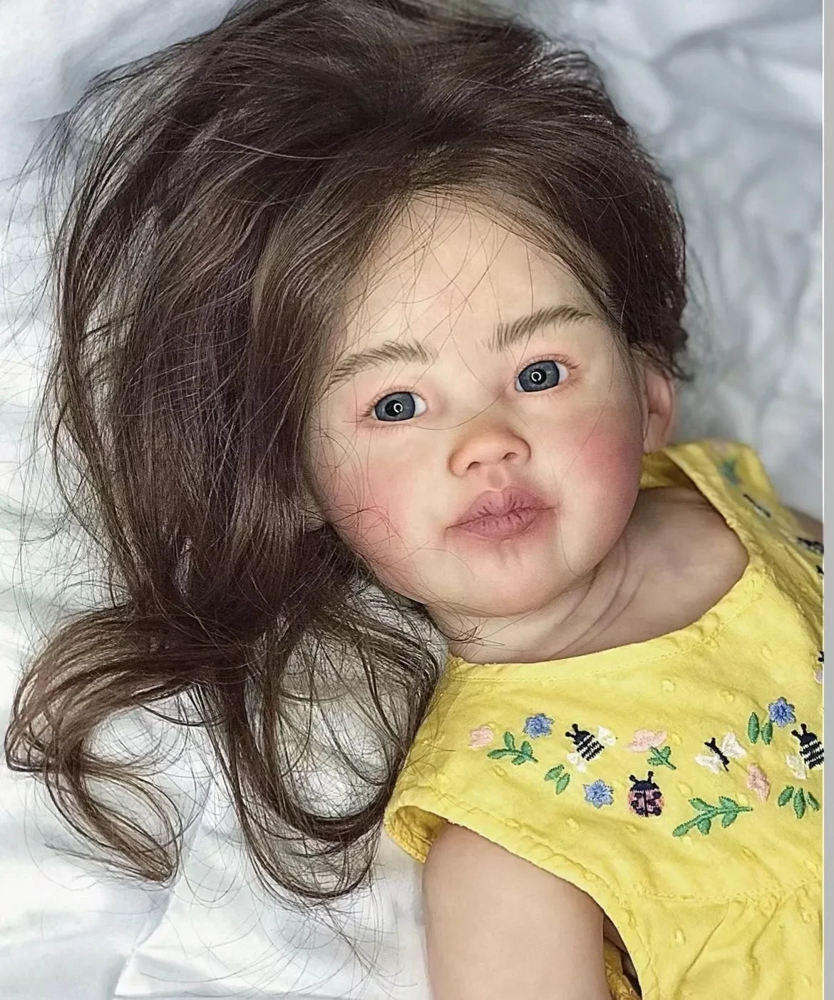 DLS Customized Limited Supply 32inch Reborn Baby Leonie With Hand-Rooted Same Hair Already Finished Doll Birthday Gift