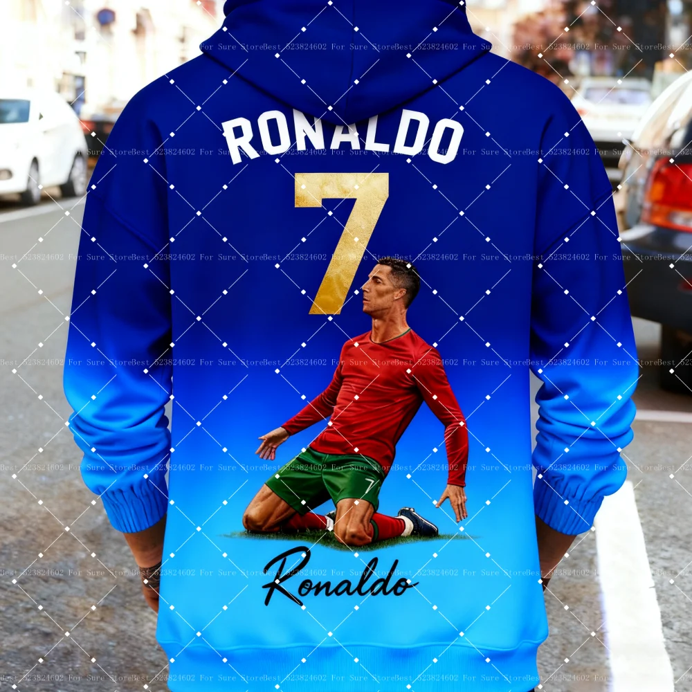 Autumn and winter Fashion 3D Printed edition Sports Football Hoodie Daily Outdoor Breathable Tops Men's Hoodies Women's Hoodies