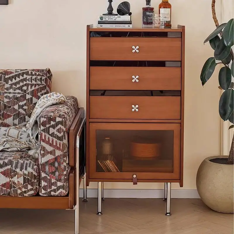 خزانة زجاجية فاخرة لتخزين النبيذ خزانة خزانة حديثة إسكندنافية عتيقة أثاث غرفة المعيشة Woonkamer Kasten #1