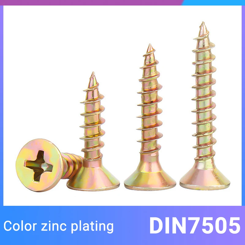 Color zinc drywall nails Phillips hardened self-tapping screws Gypsum wallboard nails Countersunk head fiber tapping nails