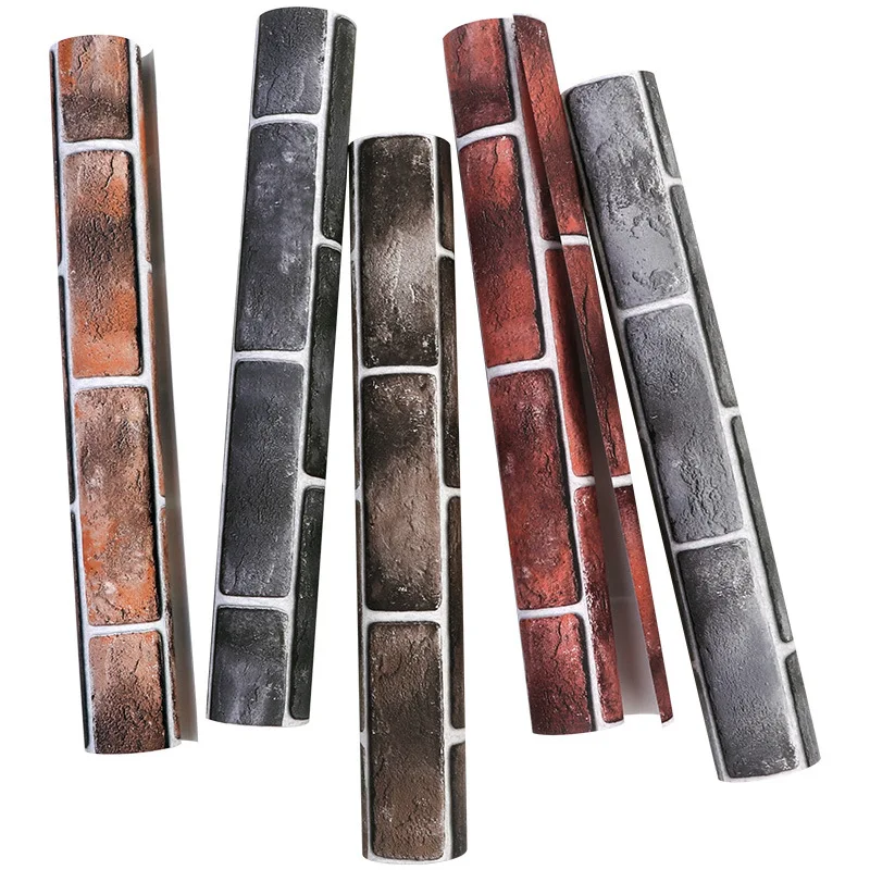 جديد 3D ثلاثي الأبعاد الرجعية الطوب الأحمر الثقافي الطوب العتيقة نمط خلفية صالون حلاقة خلفية الصناعية