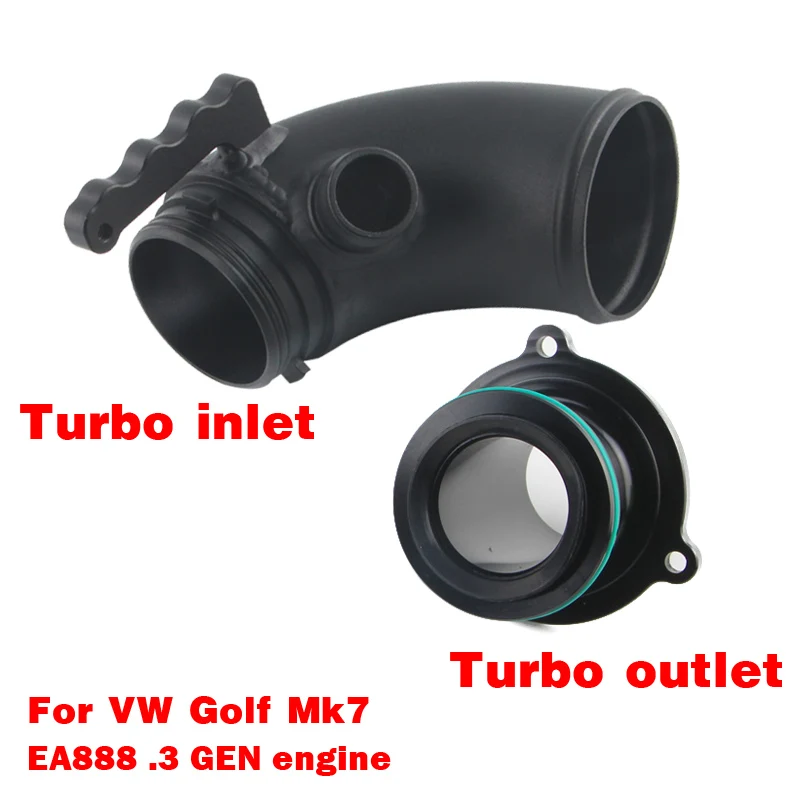 Turbo inlet outlet upgrade pipes tubes  Muffler delete  for golf 7 audi A3 8V S3 S1 TT leon EA888 Gen3 1.8T 2.0T