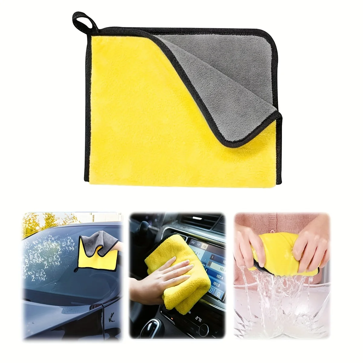 1PC Microfiber Towels for Cars , Soft and Absorbent for Car, Glass, Home, Household