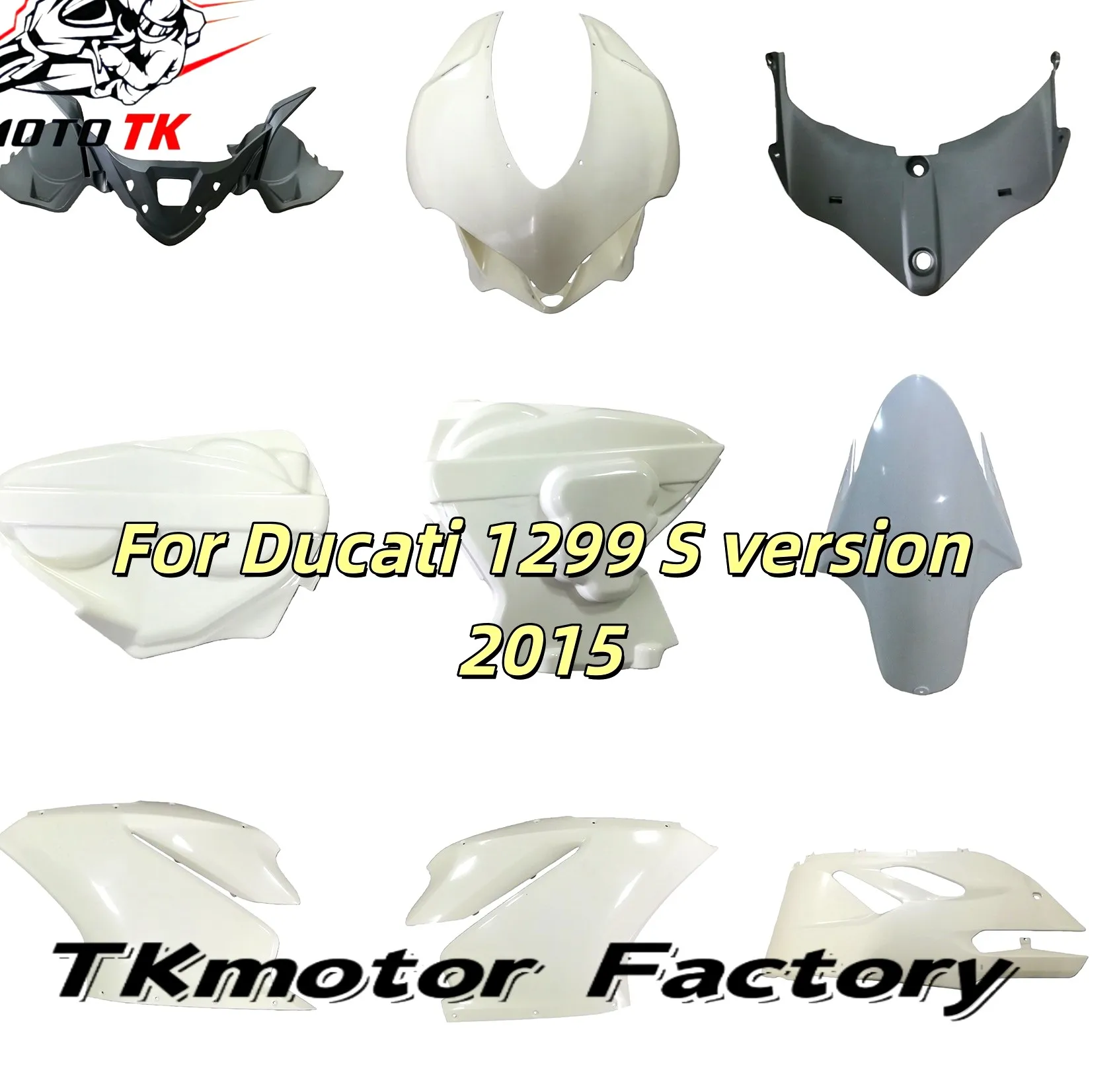 New ABS Fairing Kit - For DUCATI 1299 2015 Motorcycle Headlight Cowl Mask Cover Nose Cowl Injection Molding ABS 959 Panigale 15
