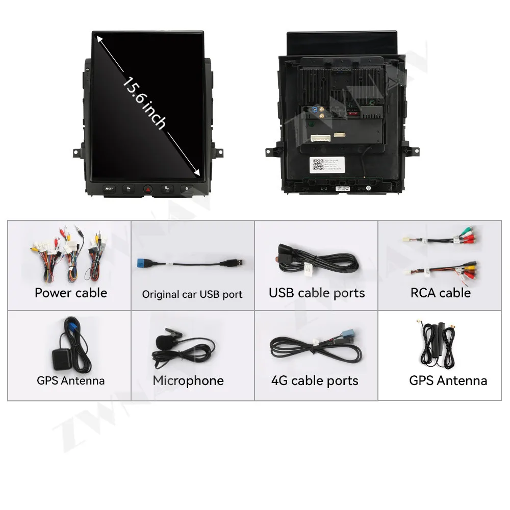 안드로이드 13 카플레이 15.6인치 터치스크린 닛산 타이탄 2016-2019용 GPS 내비게이션 오디오 스테레오 라디오 수신기 헤드 유닛 자동차