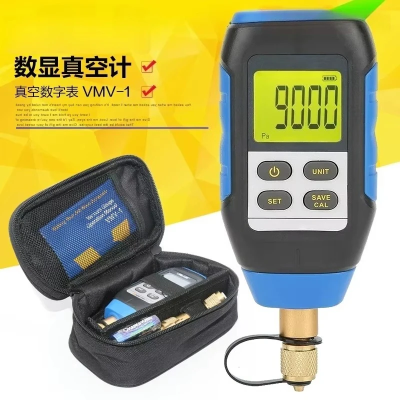 Value VMV-1 Digital Vacuum Gauge High Precision Absolute Pressure Meter with Pirani Sensor for Refrigeration Industrial Testing