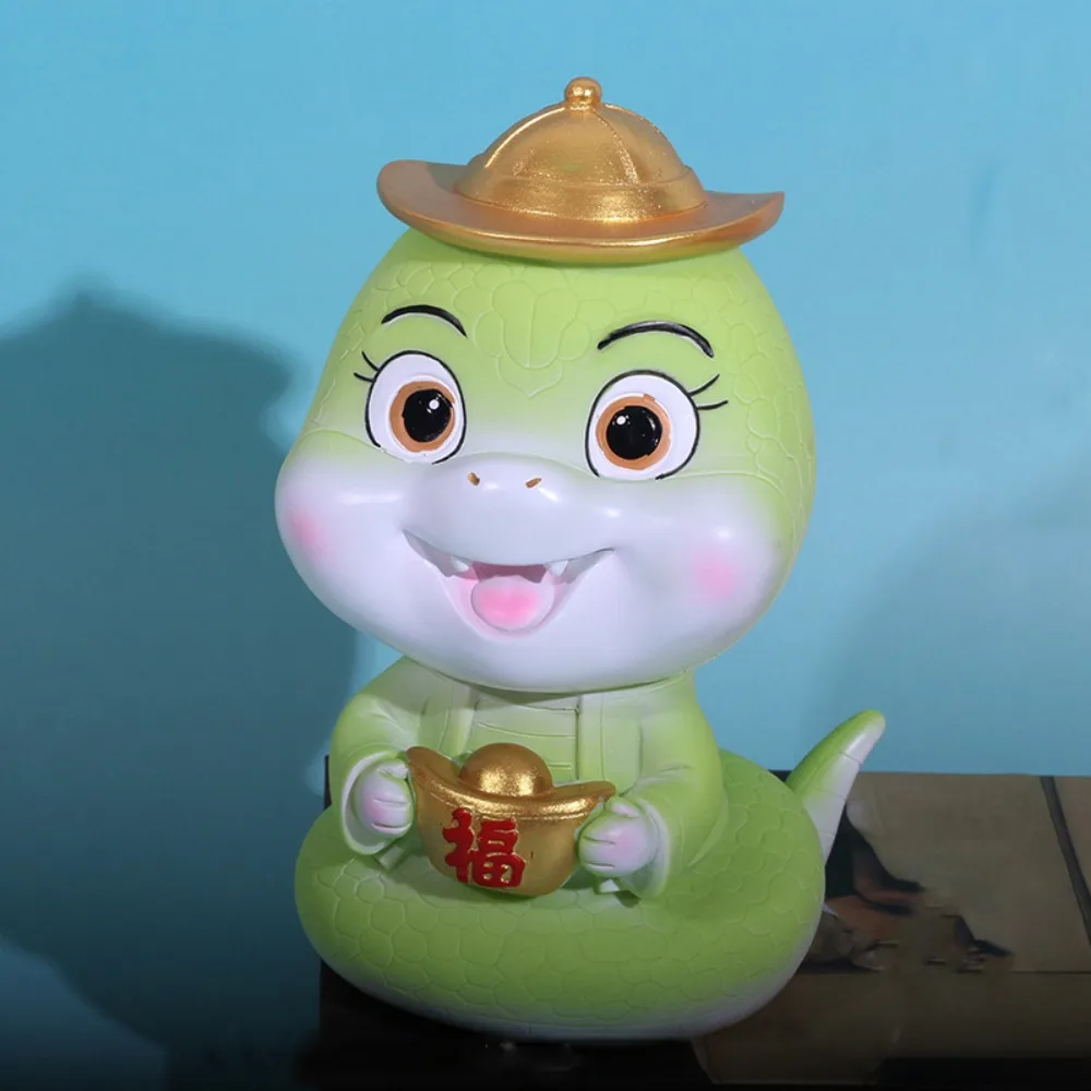 Grote Capaciteit Zodiacs Snake Spaarpot Spaarpot Geld Saver Zodiacs Snake Money Jar Draagbare Leuke Snake Coin Opbergdoos